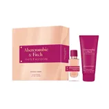 ABERCROMBIE & FITCH 100% Passion dárkový set pro ženy s tělovým mlékem    