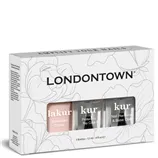 LONDONTOWN Sheer Mani Set průsvitný lak Cheerio + base coat + top coat 