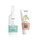 NAÏF SUN DUO Ochranný krém na opalování SPF 50 a Sprej po opalování