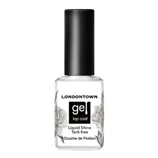 LONDONTOWN Gel Liquid Shine Top Coat pro gelový lak bez lepkavé vrstvy průhledná 12 ml