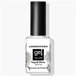 LONDONTOWN Gel Liquid Shine Top Coat Tack-free pro gelový lak bez lepkavé vrstvy průhledná 12 ml
