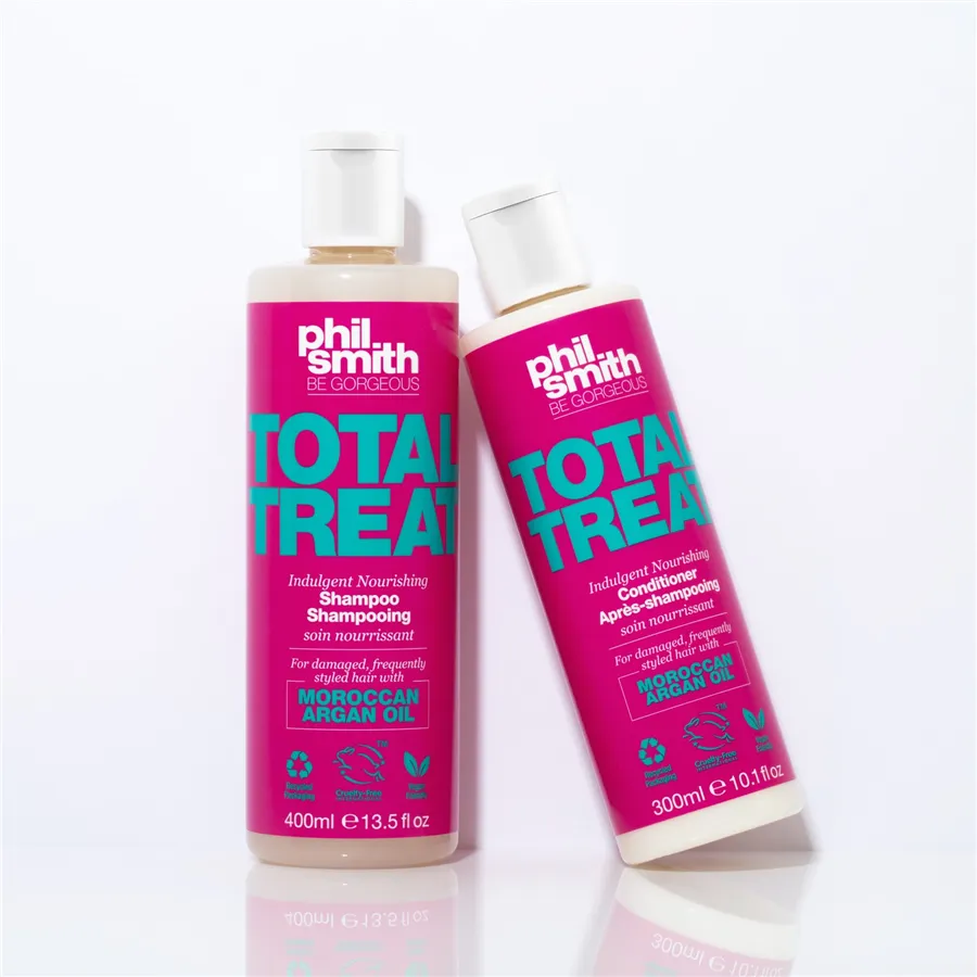 PHIL SMITH BG Total Treat Nápravný šampon na suché, barvené a poškozené vlasy s arganovým olejem