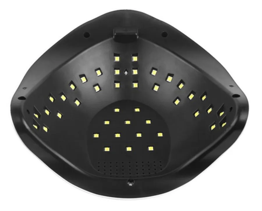 UV LED profi lampa pro gelové nehty 42 UV LED 168W zlatá