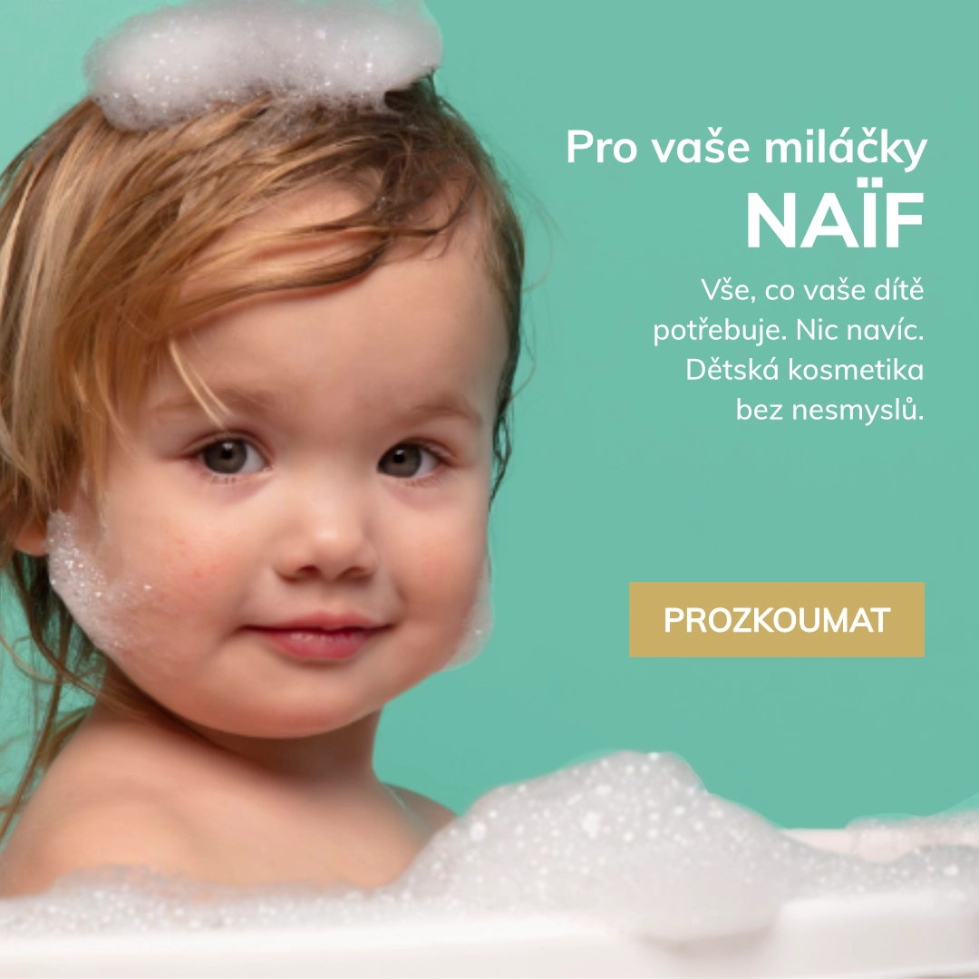 Pro vaše miláčky
NAÏF
Vše, co vaše dítě potřebuje. Nic navíc. Dětská kosmetika bez nesmyslů.
