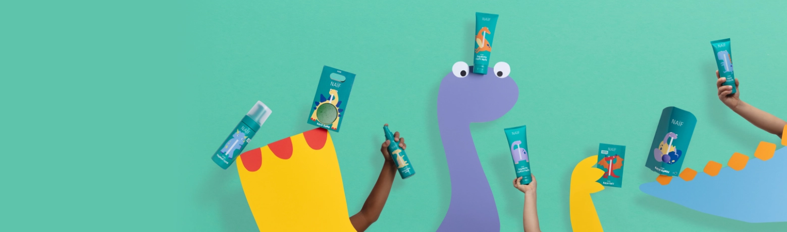 Novinka!
NAÏF Kids
Vaše děti si chtějí hrát, vy chcete bezpečnou péči. Naïf Kids umí obojí! Pouze s těmi nejlepšími ingrediencemi a zábavným designem, který podnítí dětskou fantazii.
