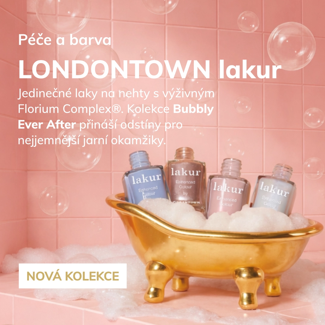 Péče a barva
LONDONTOWN LAKUR
Jedinečné laky na nehty s výživným Florium Complex®. Kolekce Bubbly Ever After přináší odstíny pro nejjemnější jarní okamžiky.