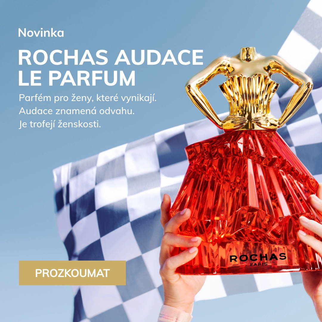 Novinka
ROCHAS AUDACE LE PARFUM

Parfém pro ženy, které vynikají. Audace znamená odvahu. Je trofejí ženskosti.
