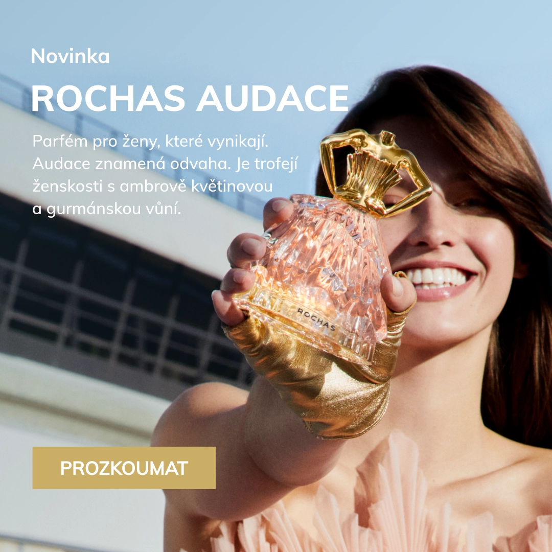 Novinka
ROCHAS AUDACE

Parfém pro ženy, které vynikají. Audace znamená odvaha. Je trofejí ženskosti s ambrově květinovou a gurmánskou vůní.
