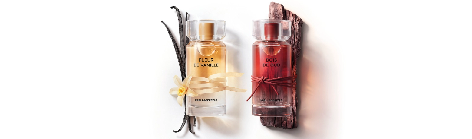 Les Parfums Matières
KARL LAGERFELD

Nové duo vůní připomíná svými ingrediencemi dokonalé tkaniny z dílny slavného návrháře. Oblečte se do Fleur de Vanille a Bois de Oud.

