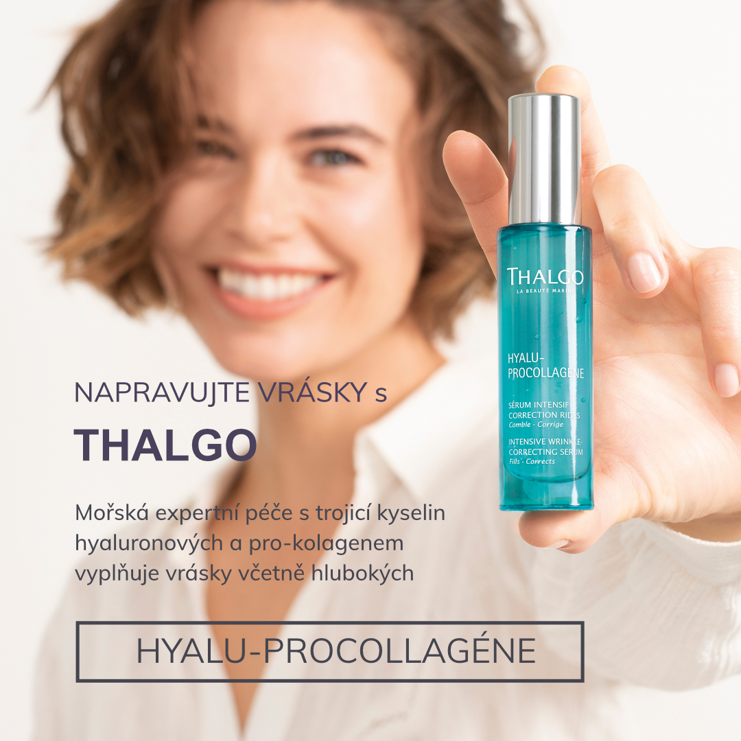 Napravujte
vrásky s THALGO

Mořská expertní péče s trojicí kyselin hyaluronových a pro-kolagenem vyplňuje i hluboké vrásky
