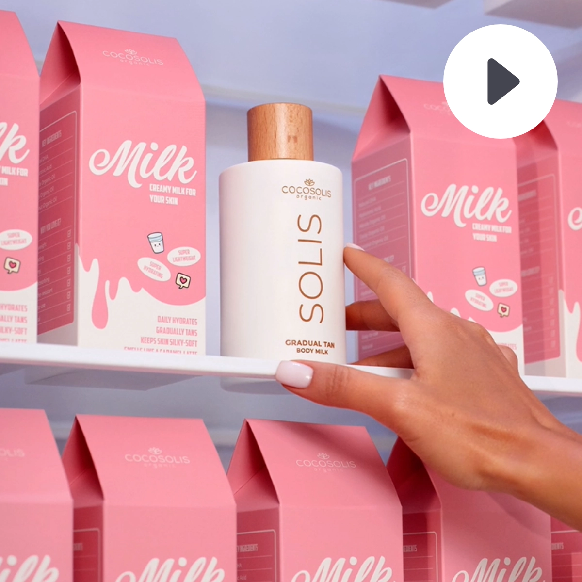 Video COCOSOLIS SOLIS Samoopalovací tělové mléko pro postupné opálení