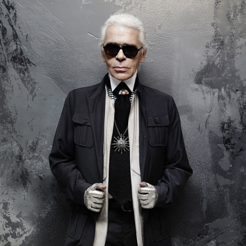 Karl Lagerfeld autoportrét