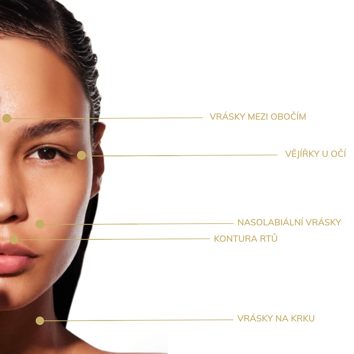 Typy vrásky na pleti k exfoliaci