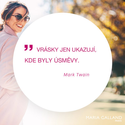 liftingová kosmetika Maria Galland, Mark Twain citace