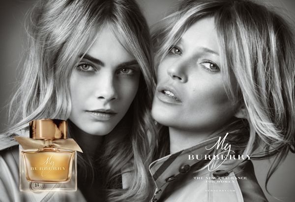 Modelky Kate Moss a Caou Delevingne v kampani My Burberry