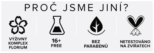 výživné, 16+ free, bez parabenů, cruelty-free