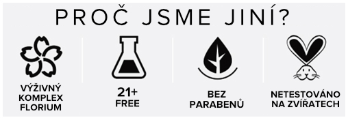 výživné, 21+ free, bez parabenů, cruelty-free